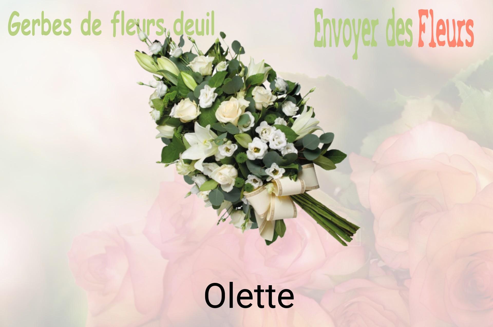 Gerbe de fleurs de deuil livrée à Olette